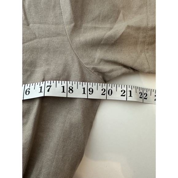 New BALILN Bali Lane Wide Leg Jumpsuit Women's Médium 100% Linen Short Sleeve - Picture 9 of 14